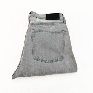 Everlane The 90's Cheeky Jean Organic Cotton Button Fly Gray Denim Size 27 Crop